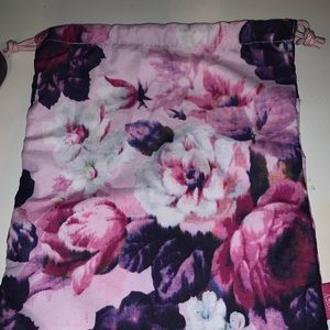 COPY - Floral Print Drawstring Ipsy Glam Bag